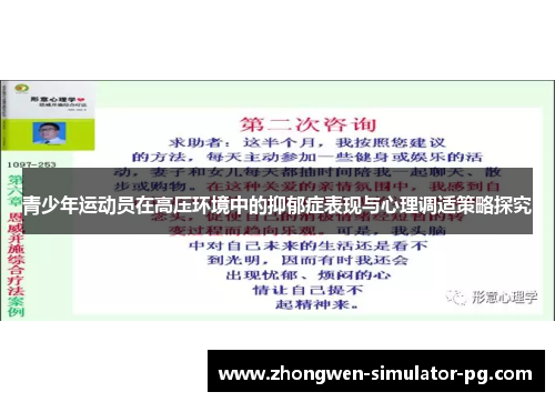 青少年运动员在高压环境中的抑郁症表现与心理调适策略探究 青少年运动员在高压环境中的抑郁症表现与心理调适策略探究